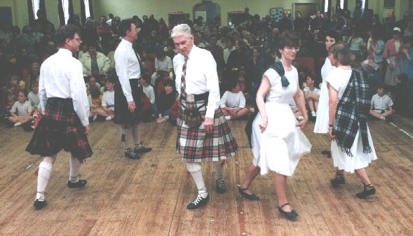 Harry dancing in St Mary's Church Hall Sandbach